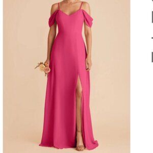 Birdy Grey Fuchsia Devin Dress with Slit, Large